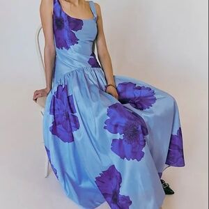 Hutch 'The Ridge' Maxi Dress - Printed Blue Floral (NWT)